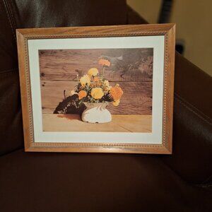 Bob Timberlake FULL SPITOON Custom Framed Bookplate Art Print 27 x 33" MARIGOLDS